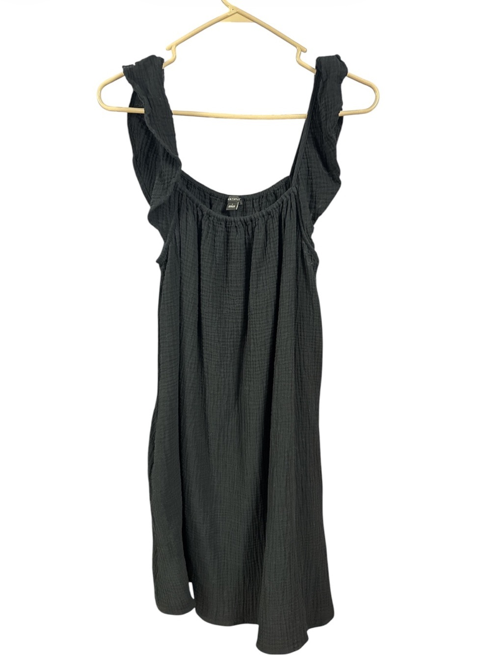 Ann Taylor Textured Cotton Sundress with Pockets – Size Large